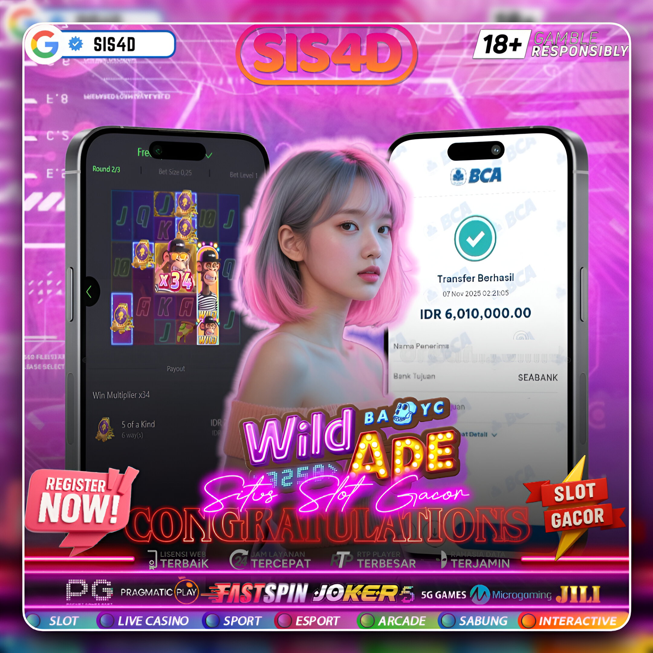 SAAT INI KEBERUNTUNGAN DATANG DARI WILD APE🔥