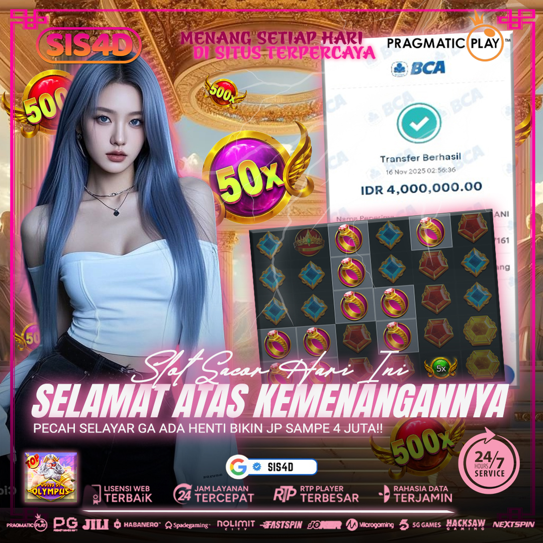 MENDAPATKAN JACKPOT HINNGA Rp 4.000.000 DARI GATES OF OLYMPUS