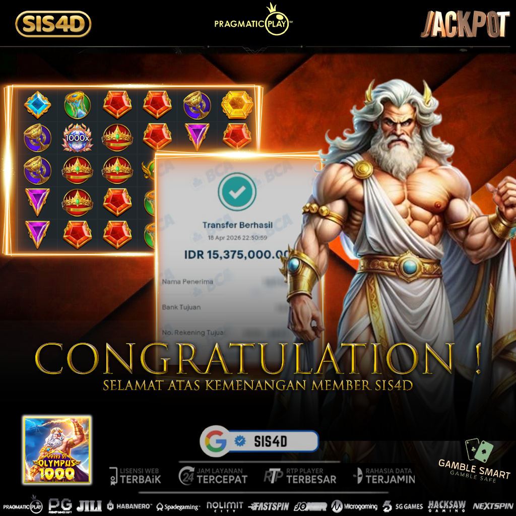 KEMENANGAN 15JT MAXWIN PADA GAME GATES OF OLYMPUS 1000
