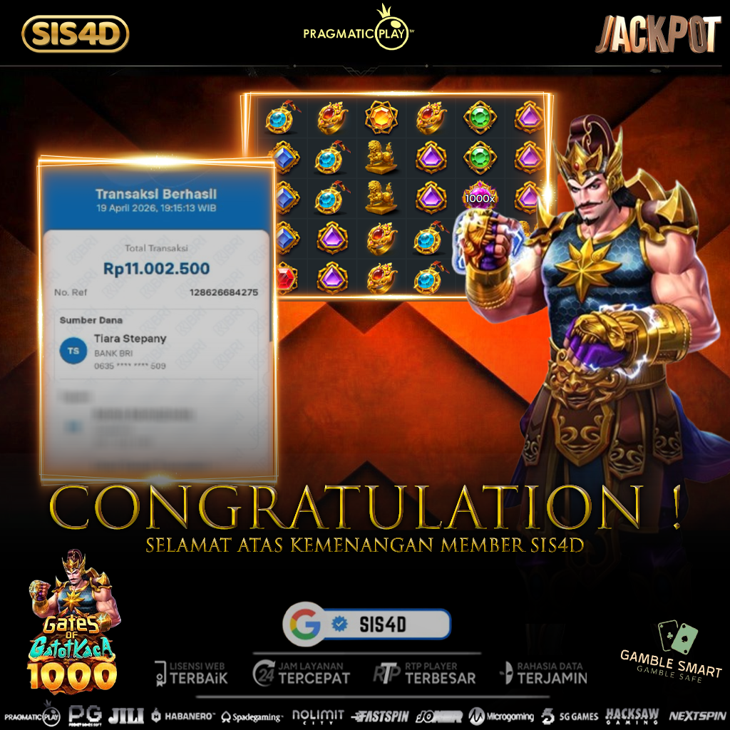 KEMENANGAN 11 JT PADA GATES OF GATOTKACA 1000