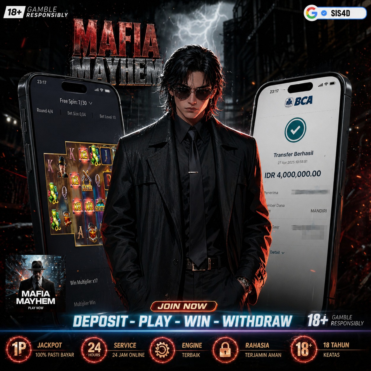 💰 JACKPOT MAFIA MAYHEM MELEDAK!