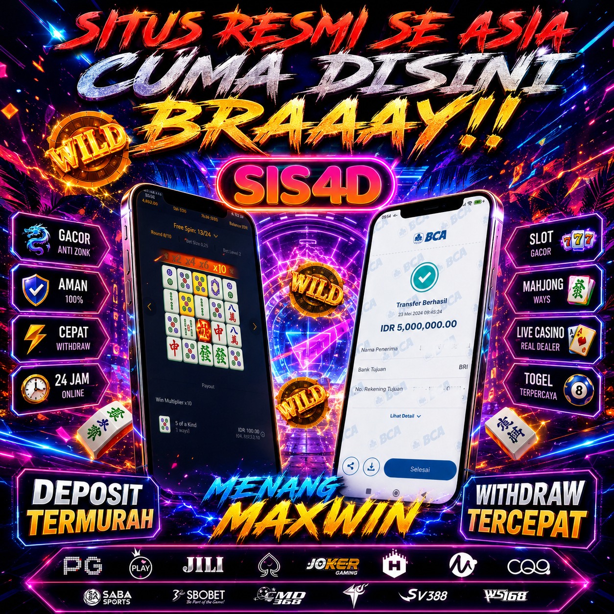 KEMENANGAN 5JT DI MAHJONGWAYS 1 BOSKU !!
