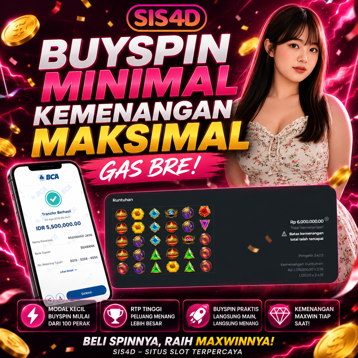 BUYSPIN MINIMAL, KEMENANGAN MAKSIMAL!