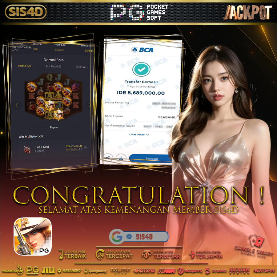 KEMENANGAN 5JT MEMBER SIS4D PADA GAME WILD BOUNTY SHOWDOWN !
