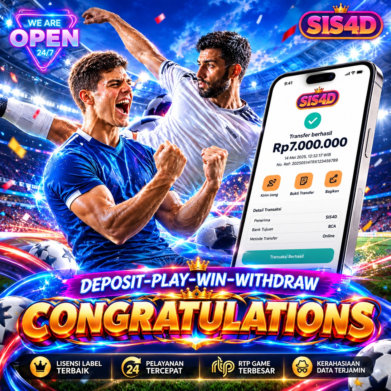 KEMENANGAN  7 JT PARLAY