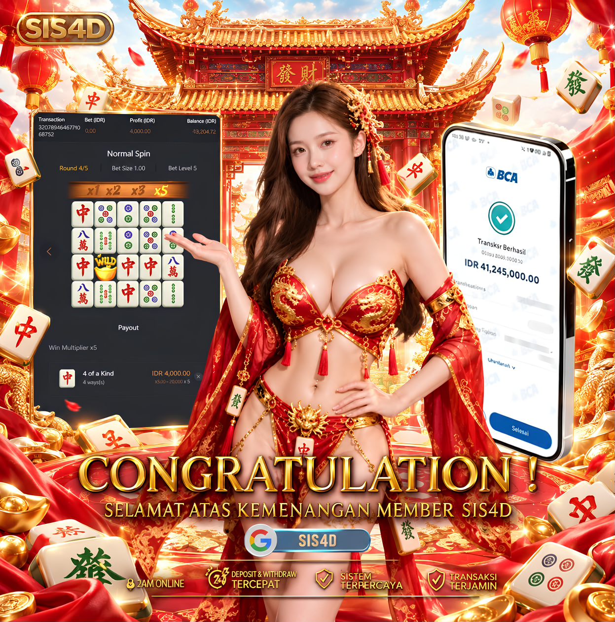 KEMENANGAN 41 JT MAHJONG WAYS