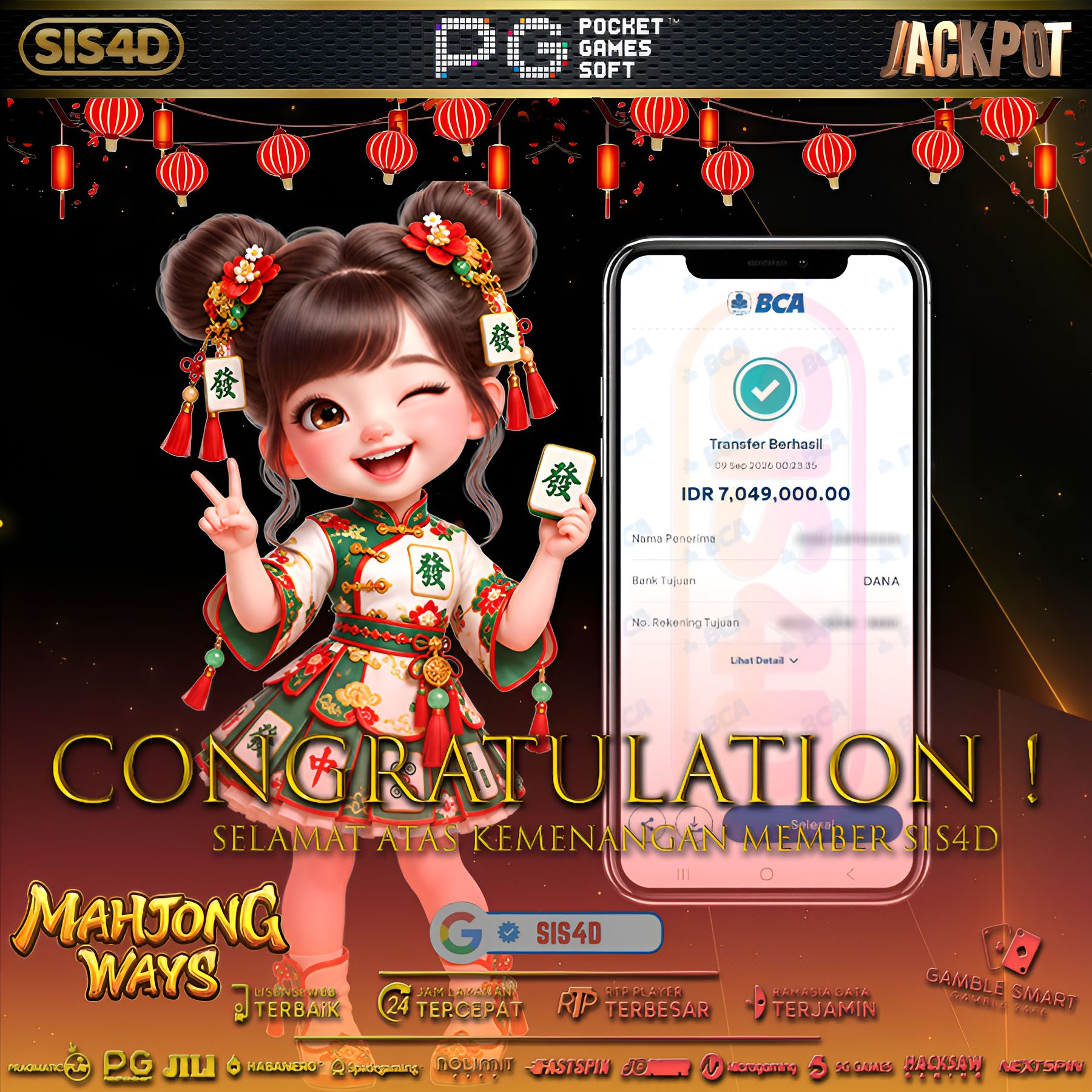 🎉 BIG WIN! Mahjong hari ini benar-benar pecah!🀄