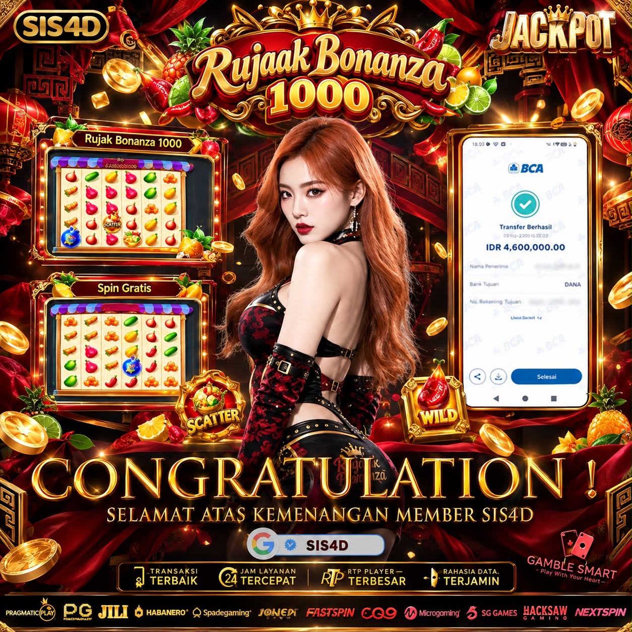 KEMENANGAN RUJAK BONANZA 1000