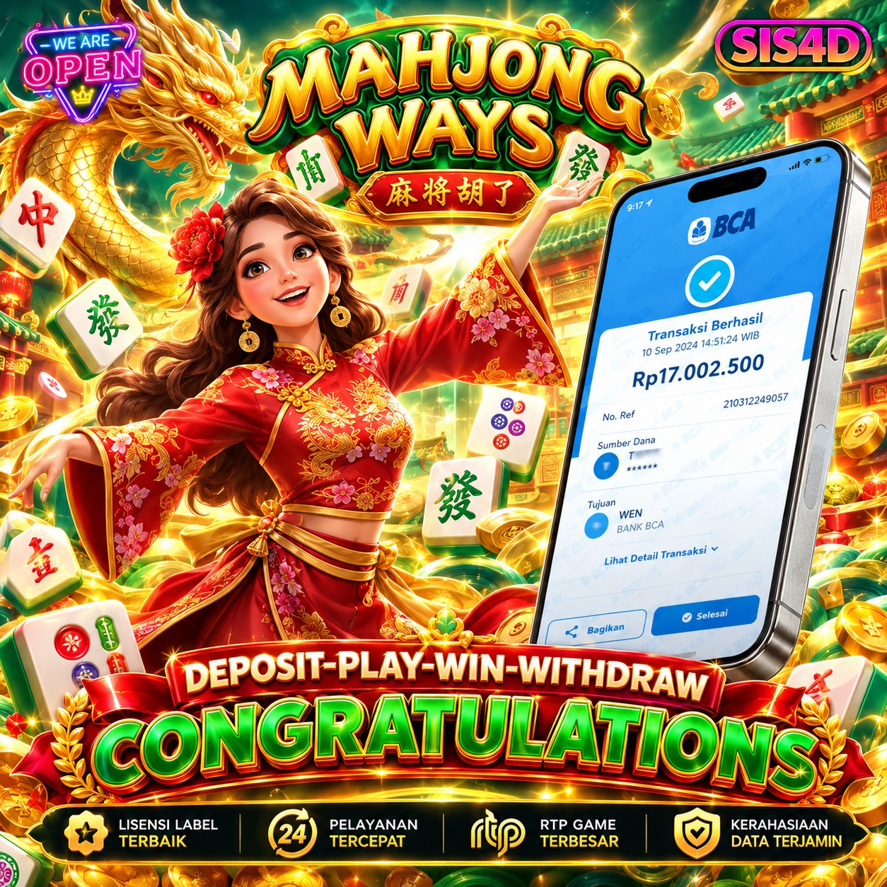 KEMENANGAN MAHJONG WAYS !!!