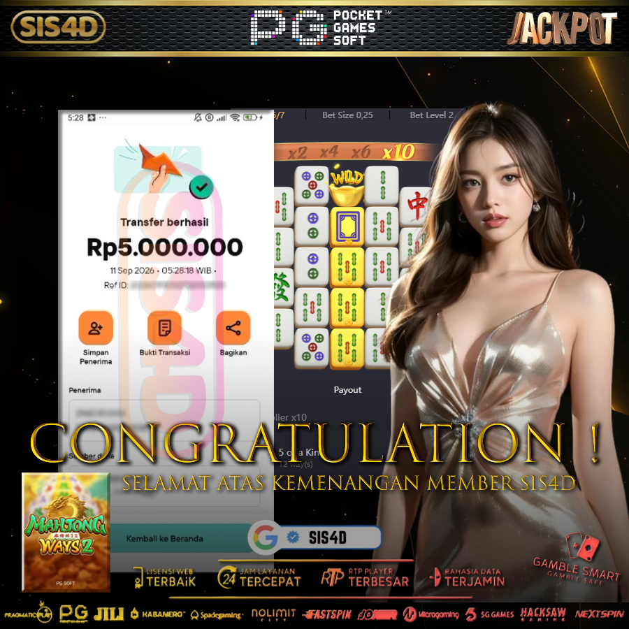 JACKPOT LAGI BOSKU MAHYONG LAGI BAIK !