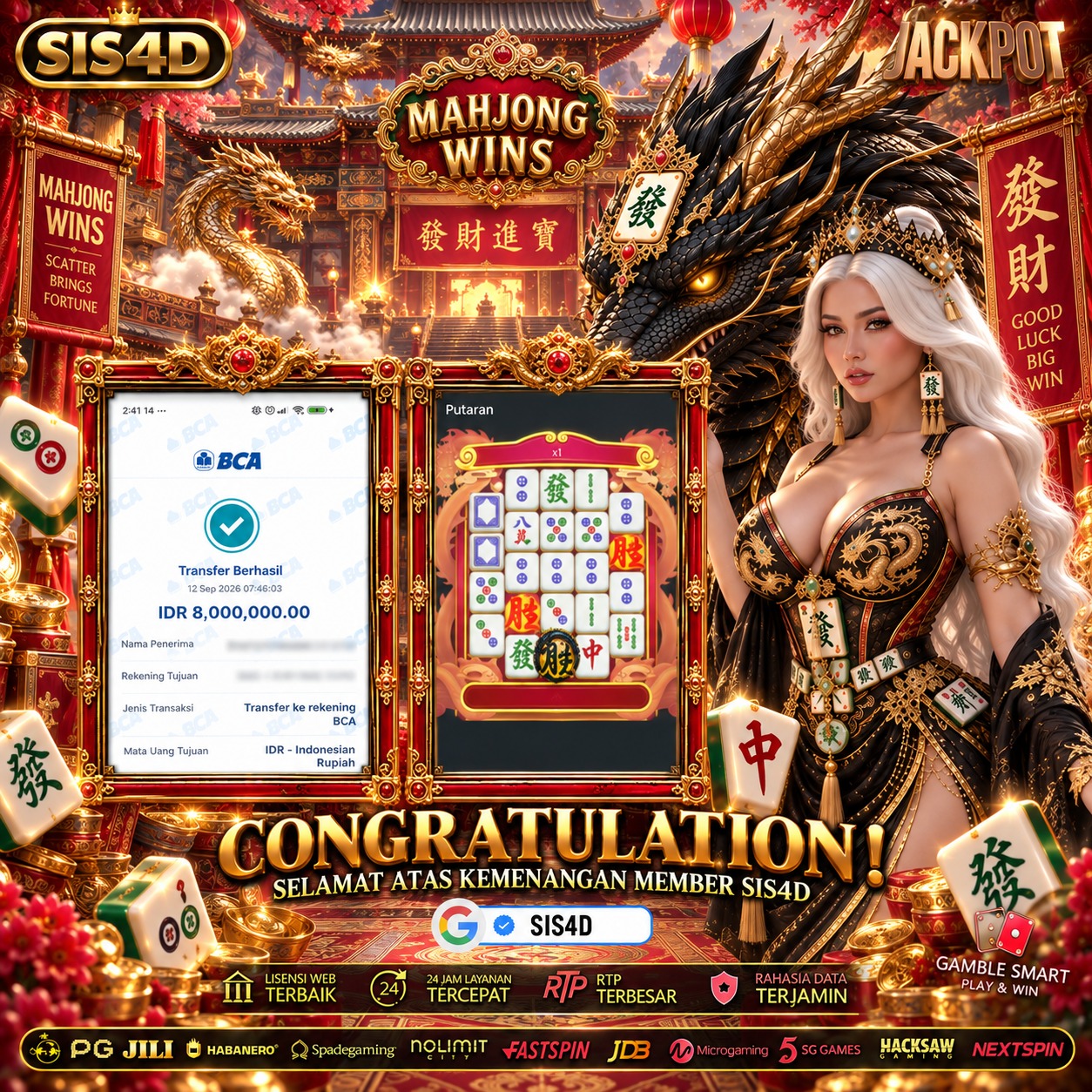 KEMENANGAN  MAHJONG WINS 3