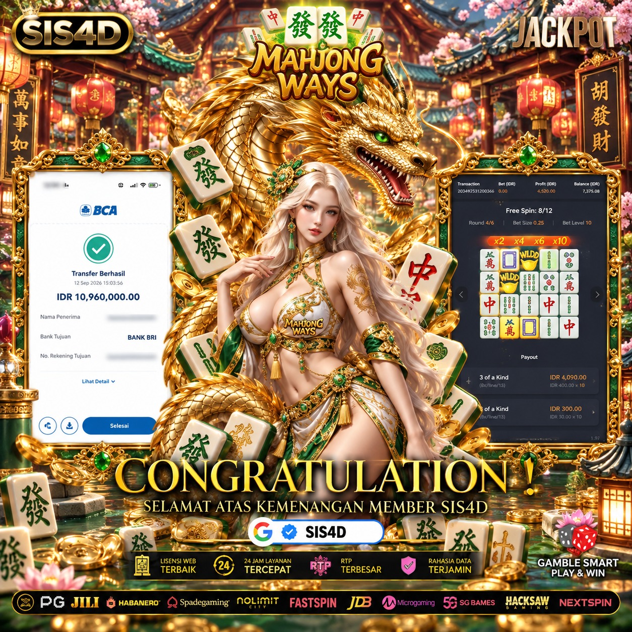 KEMENANGAN MAHJONG WAYS !!!