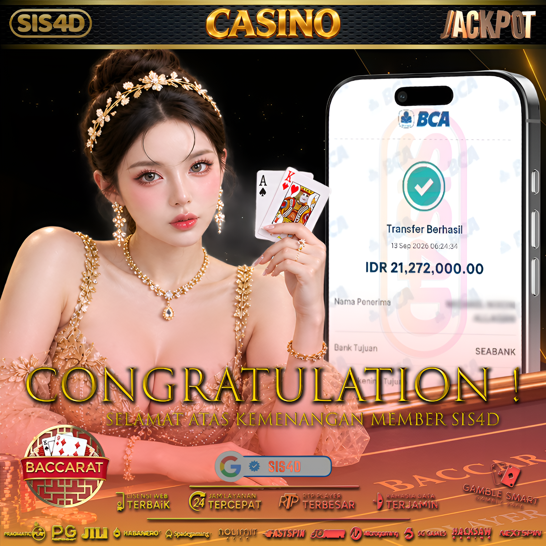 🃏 MEJA BACCARAT BAGI-BAGI JACKPOT!