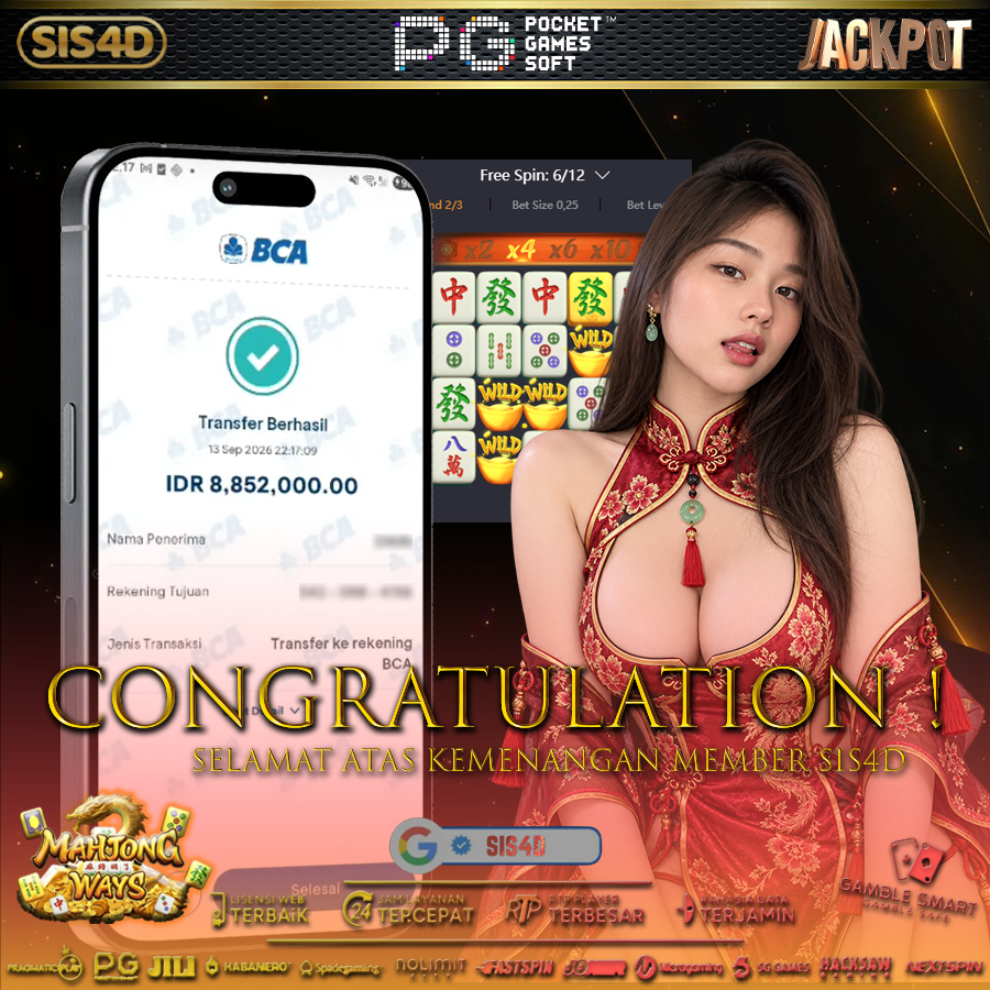 JACKPOT PECAH KEMENANGAN MELIMPAH !!