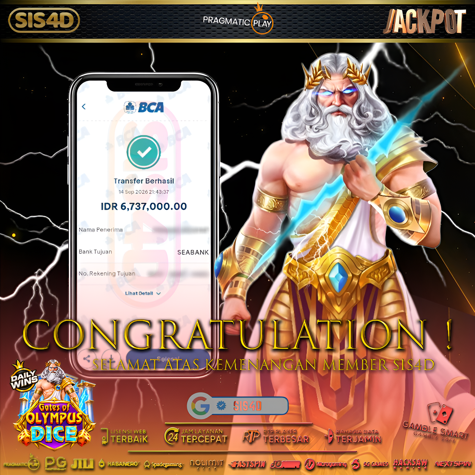 ⚡ZEUS MENGAMUK!! KEMENANGAN DIRAIH