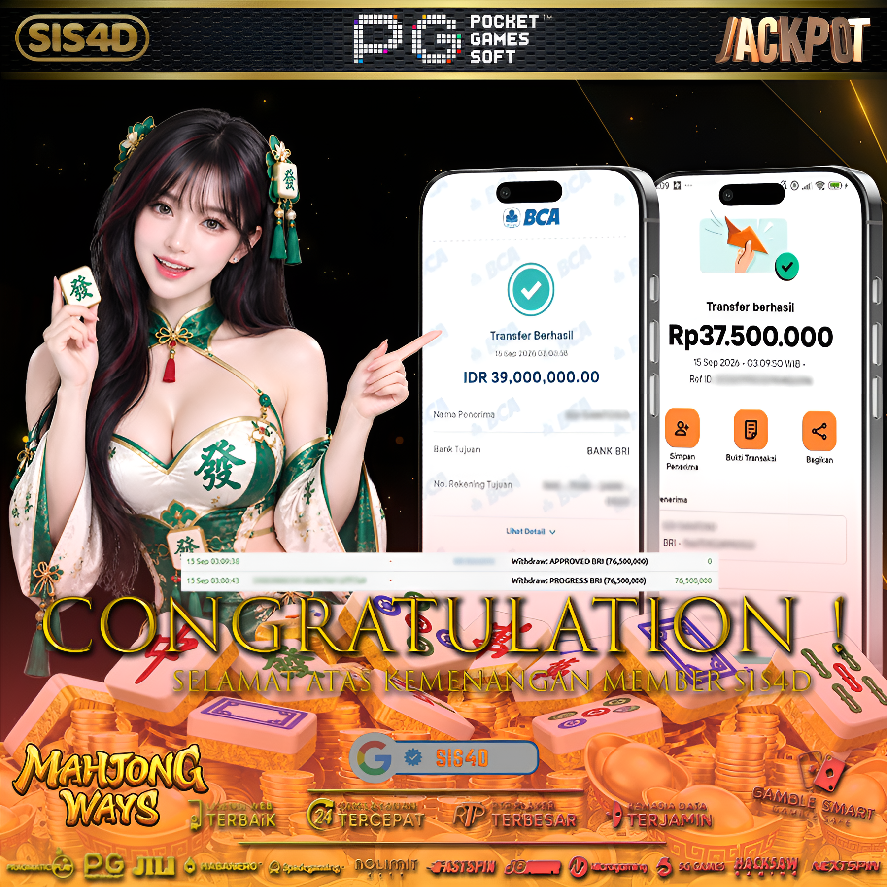 MAHJONG WAYS BAGI BAGI KEMENANGAN BESARNYA LAGI!!