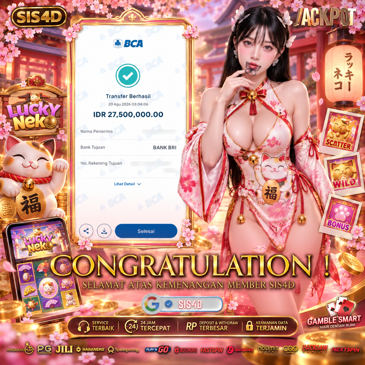 KEMENANGAN LUCKY NEKO