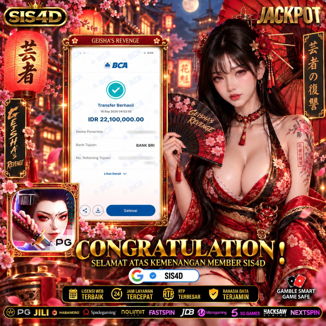 KEMENANGAN GEISHA'S REVENGE