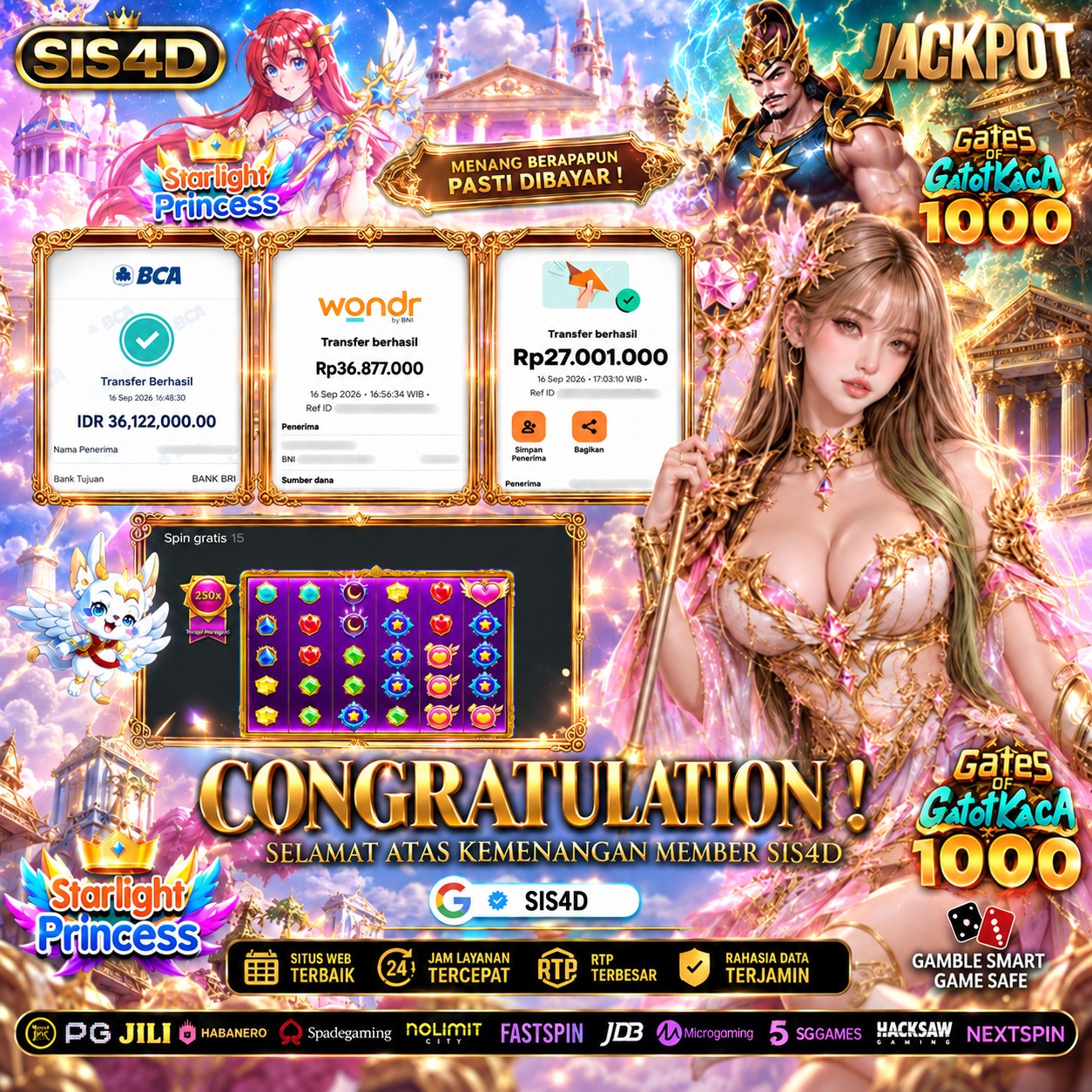 KEMENANGAN STARLIGHT PRINCESS