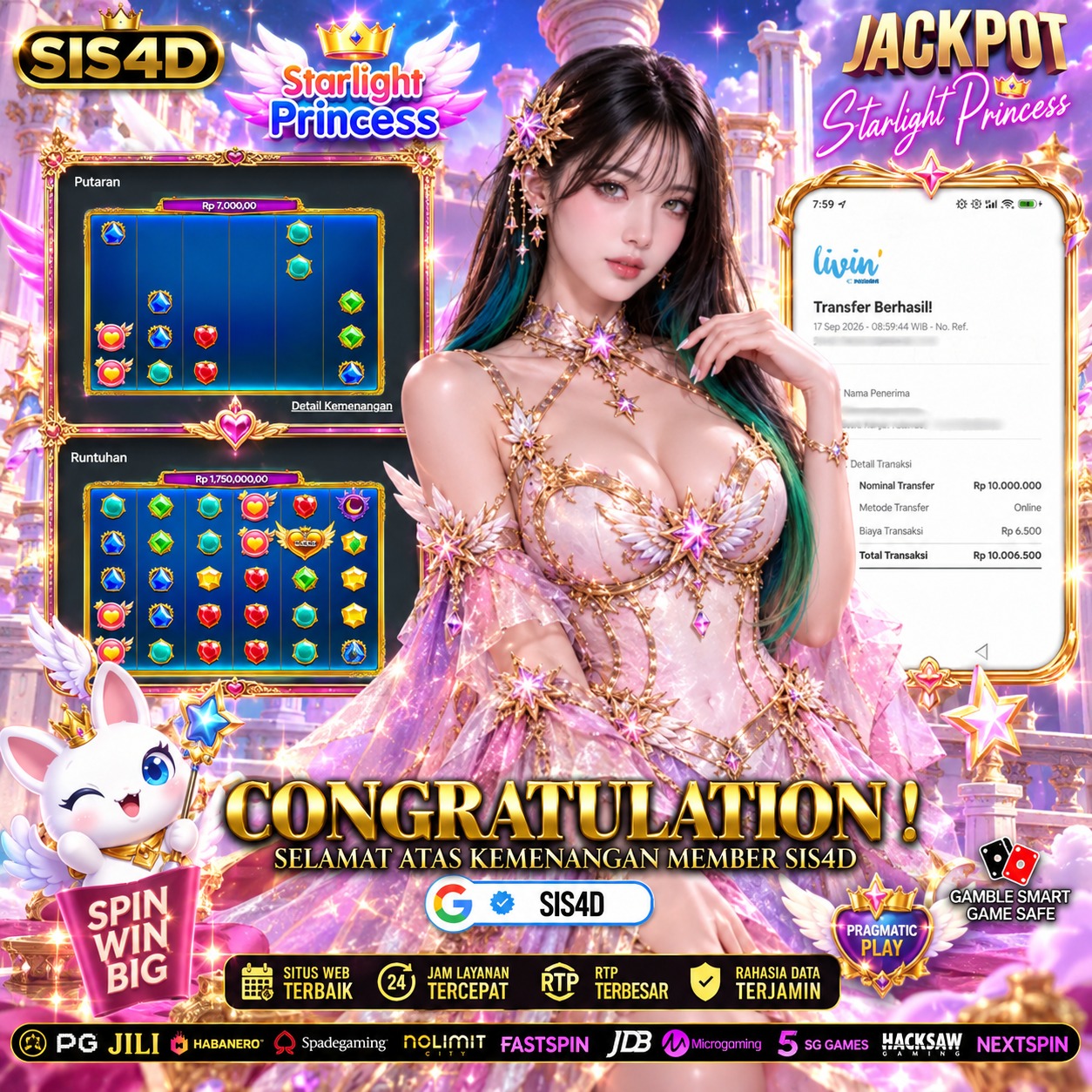KEMENANGAN STARLIGHT PRINCESS